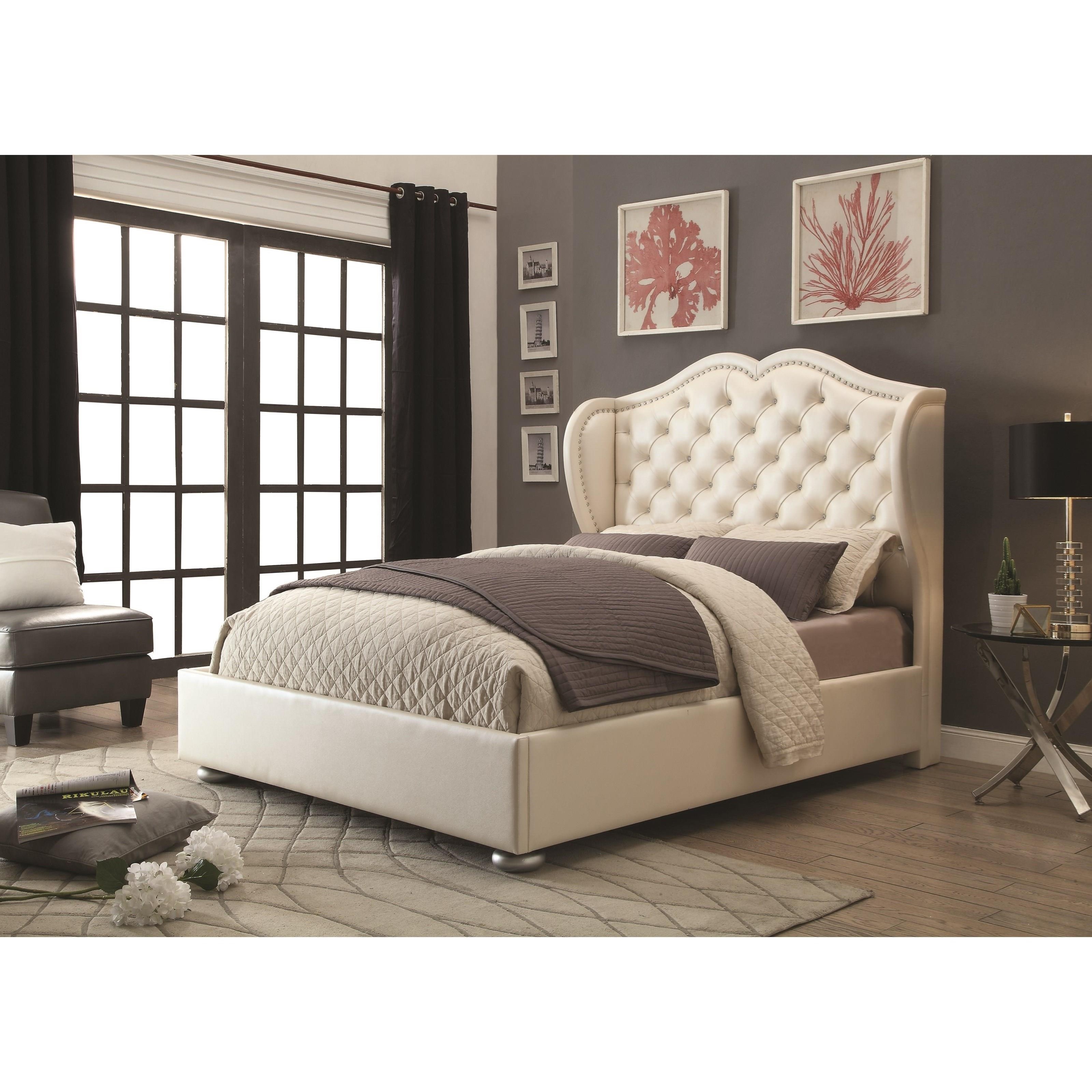 Coaster Upholstered Beds Wingback Upholsted Queen Bed Value City - Coaster Upholstered Beds Queen Bed Item Number Q coaster upholstered beds wingback upholsted queen bed value city - coaster upholstered beds queen bed item number q