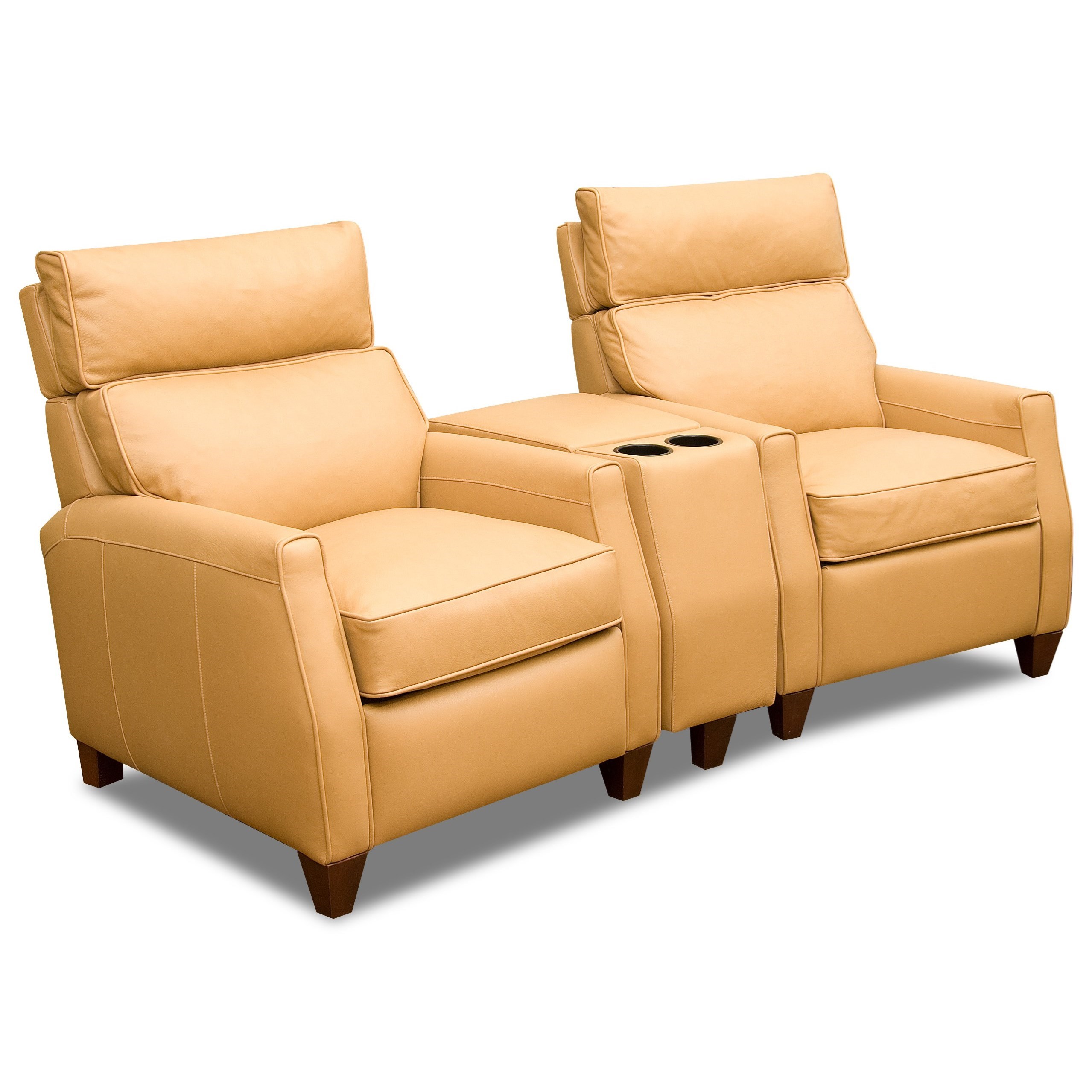 Comfort Design Collins Two Seat Reclining Theater Sectional With