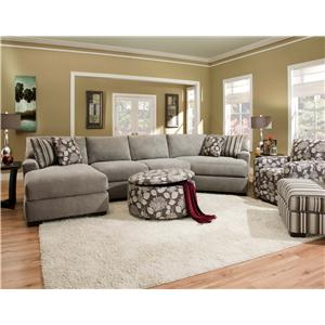Corinthian 29a0 Sectional Sofa With 4 Seats