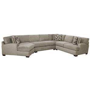 Corinthian 29a0 Sectional Sofa That Seats 5