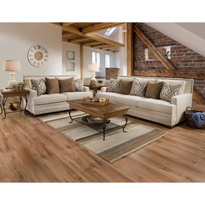 Centurion 34b0 34b3 Transitional Sofa With Nailhead Trim