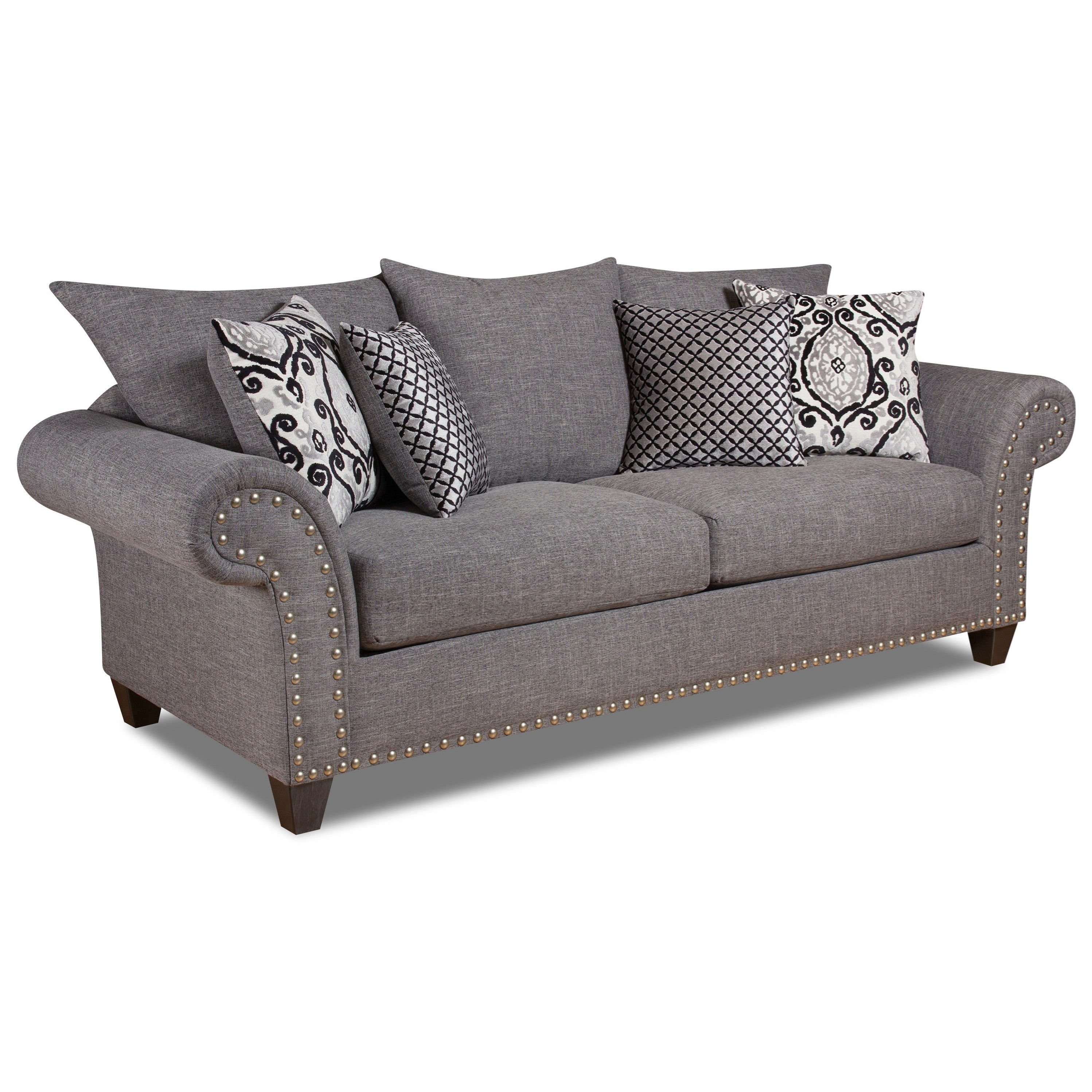 Corinthian 66J0 Queen Size Sleeper Sofa with Traditional ...