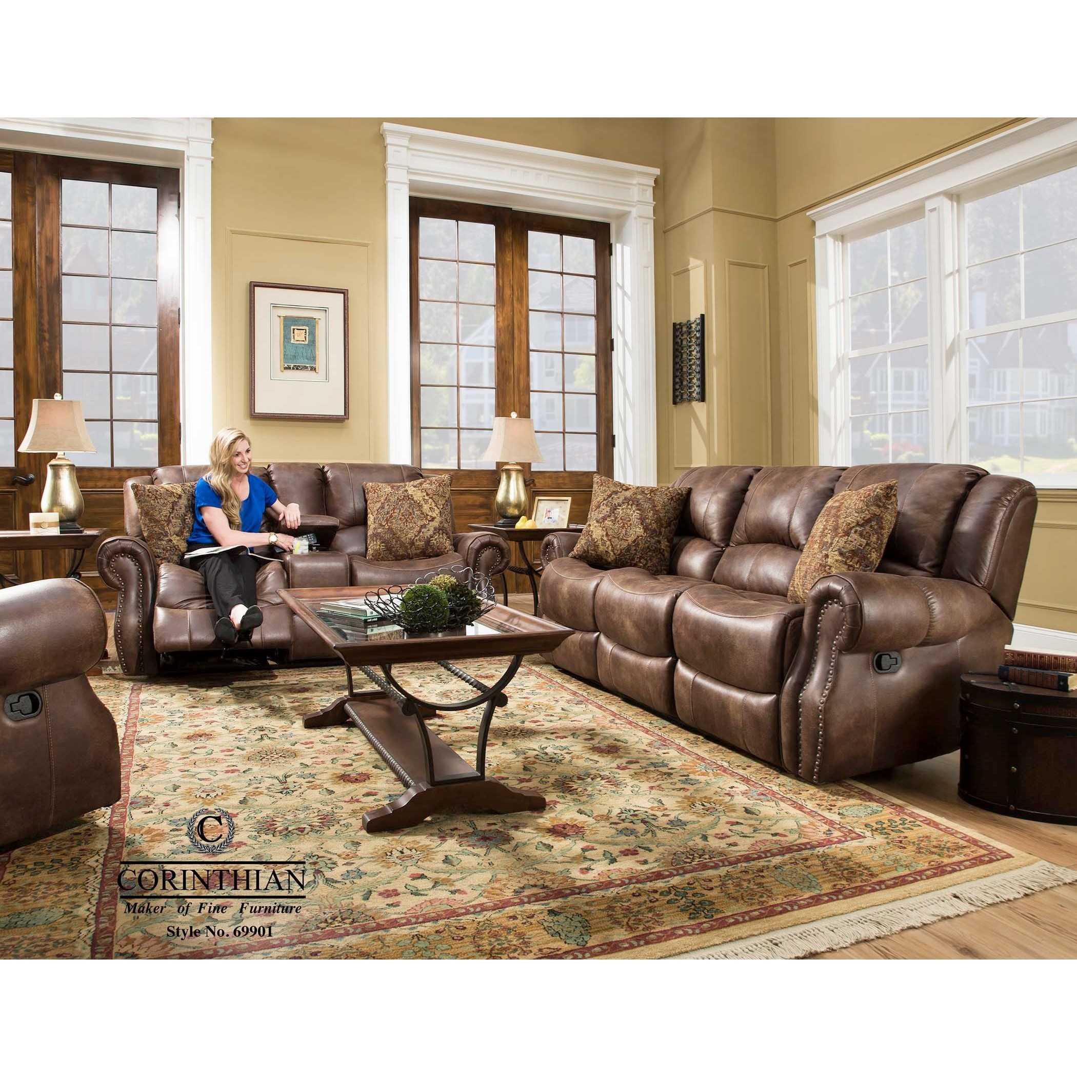 Corinthian 69901 6990130 Recline Sofa Household Furniture Reclining Sofas