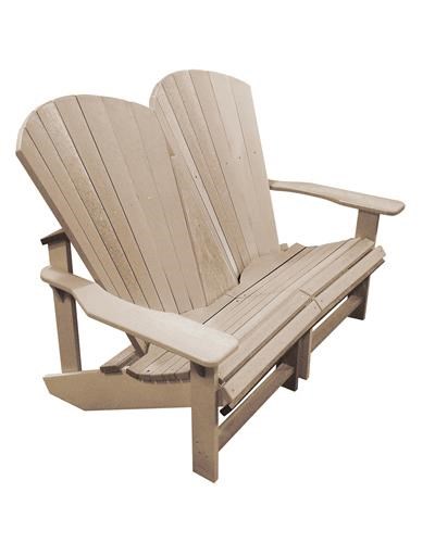 C R Plastic Products Adirondack 1292001 Addy Outdoor Loveseat Dunk Bright Furniture Outdoor Loveseat