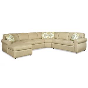 Craftmaster 730100 4 Piece Sectional Sofa