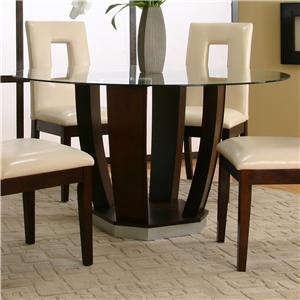 cramco, inc contemporary design - emerson round tempered glass pub cramco, inc contemporary design - emerson round tempered glass pub