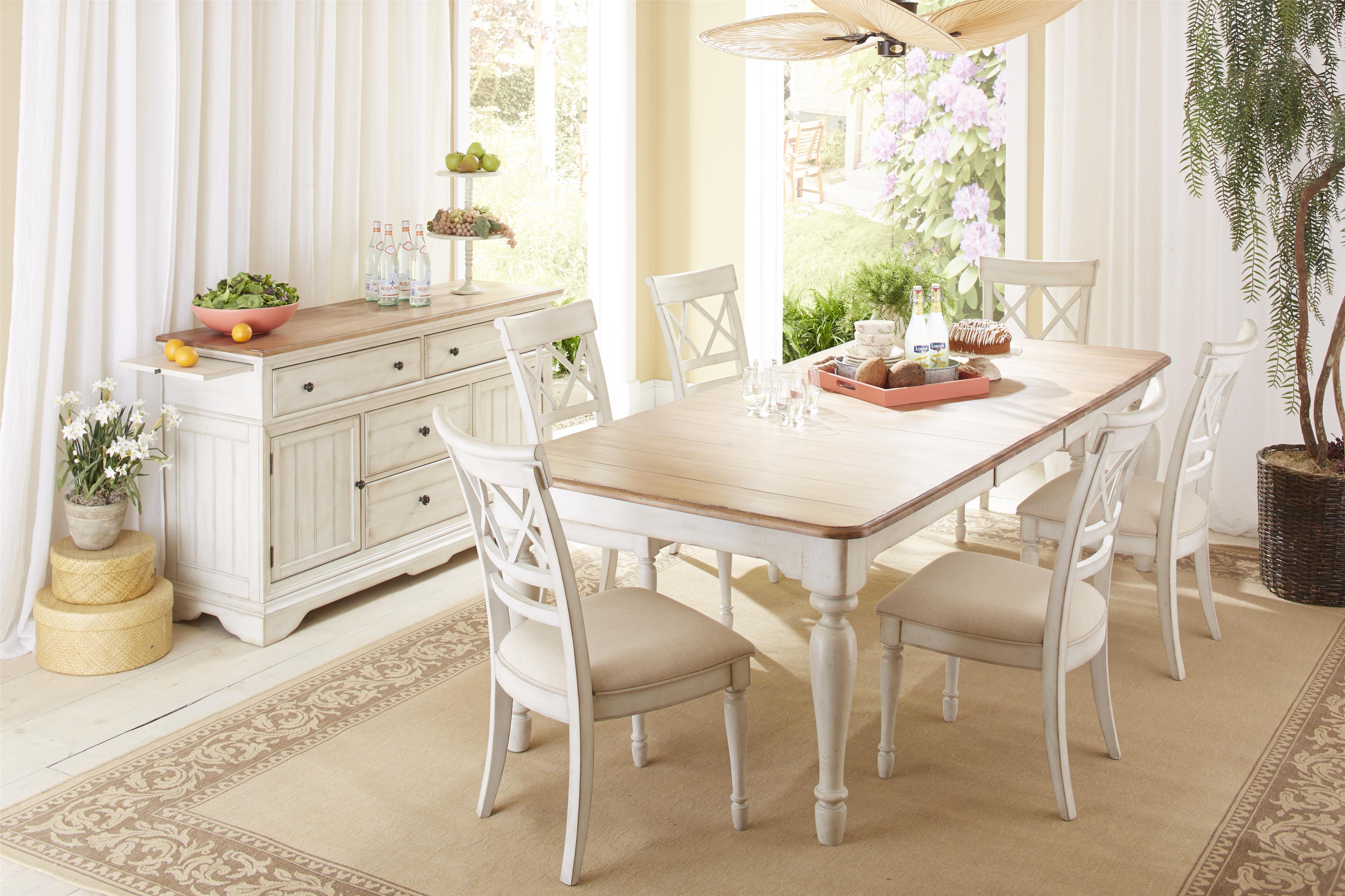 Cresent Fine Furniture Cottage Rectangle Farmhouse Table ...