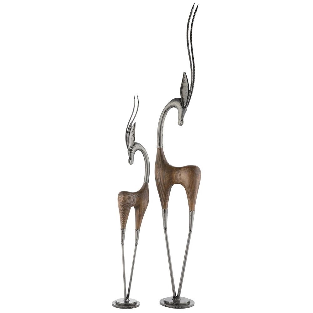 Crestview Collection Decorative Accessories Cvddp951 Gazel Statues Factory Direct Furniture Sculptures Figurines