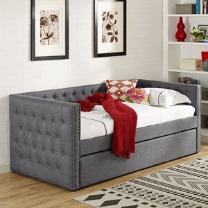 Crown Mark 5335 Grey Daybed