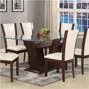 Crown Mark Camelia White Dining Table