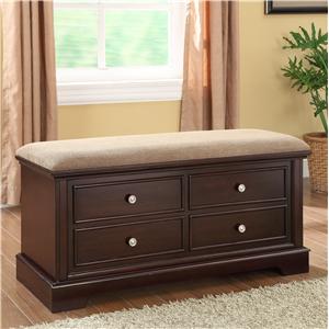 Crown Mark Cedar Chest Cedar Accent Bench