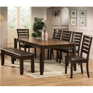 Crown Mark Elliott 7 Piece Dining Table Set