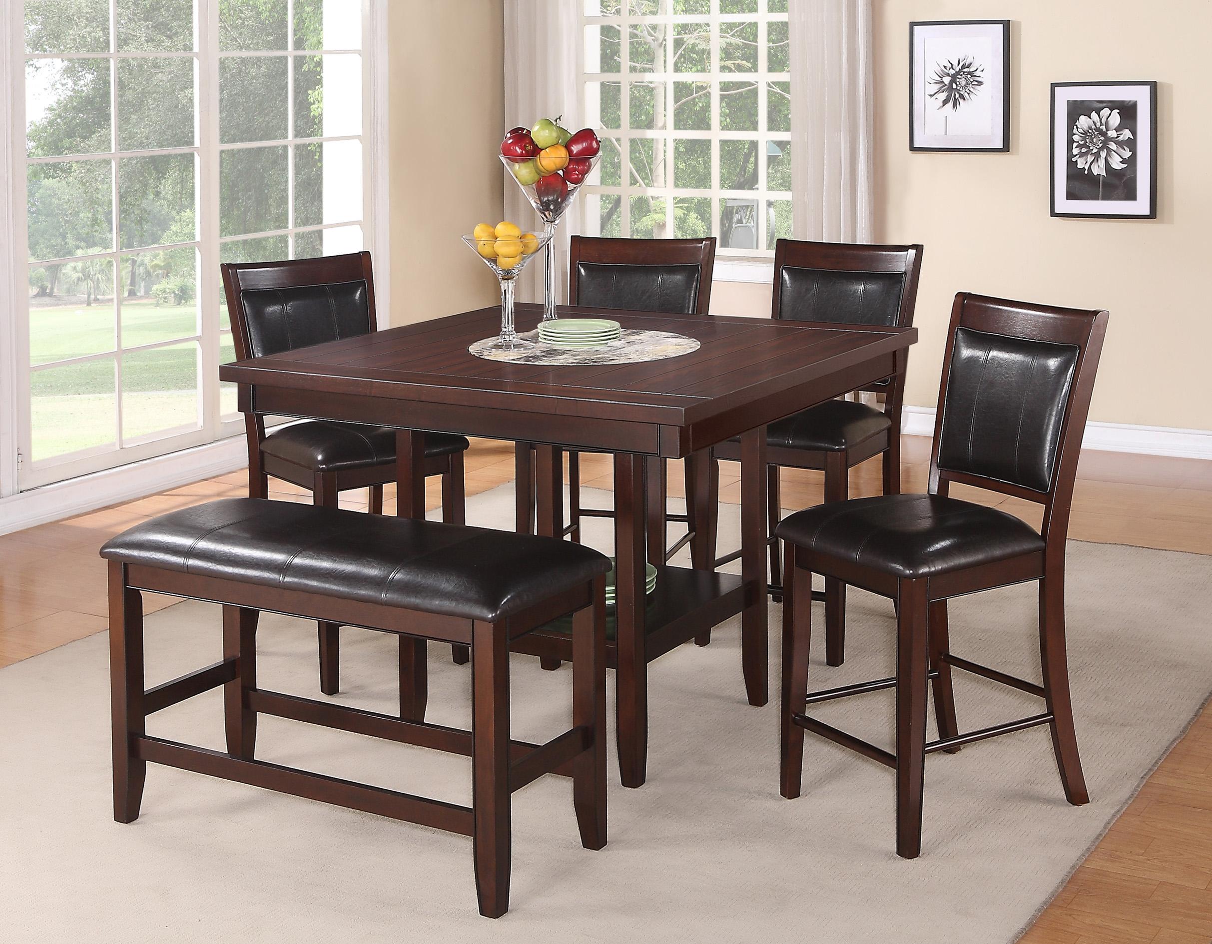 counter height table and chair set