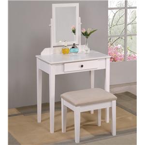 Crown Mark Iris Vanity Table & Stool