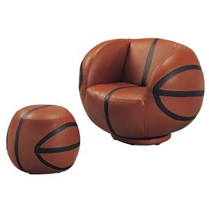 Belfort Essentials Kids Sport Chairs Basketball Chair & Ottoman
