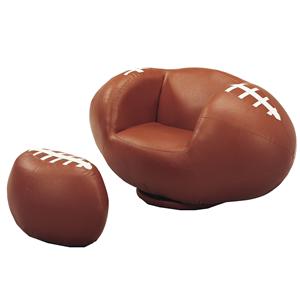 Belfort Essentials Kids Sport Chairs Football Chair & Ottoman