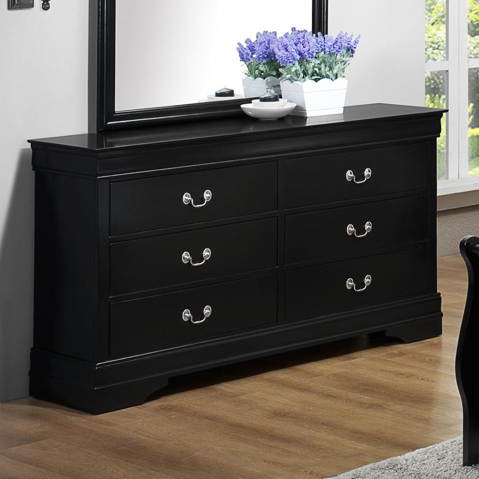 Cm Louis Phillipe Traditional Dresser With 6 Drawers Michael S Cm Louis Phillipe Dresser Item Number B3900 1