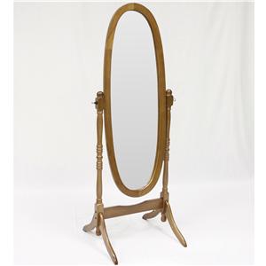 Crown Mark Miscellaneous Oak Finish Cheval Mirror