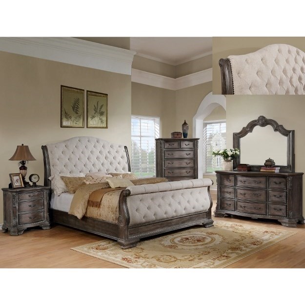 Crown Mark Sheffield Queen Bedroom Group | Royal Furniture ...