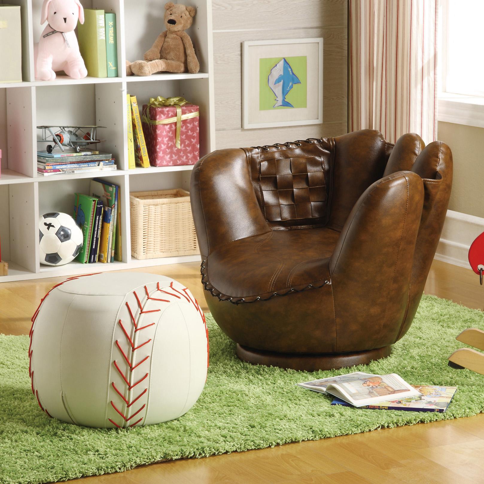 Sport Themed Baseball Glove Chair Baseball Ottoman Belfort - Crown Mark Sport Themed Baseball Glove Chair Ottoman Item Number sport themed baseball glove chair baseball ottoman belfort - crown mark sport themed baseball glove chair ottoman item number