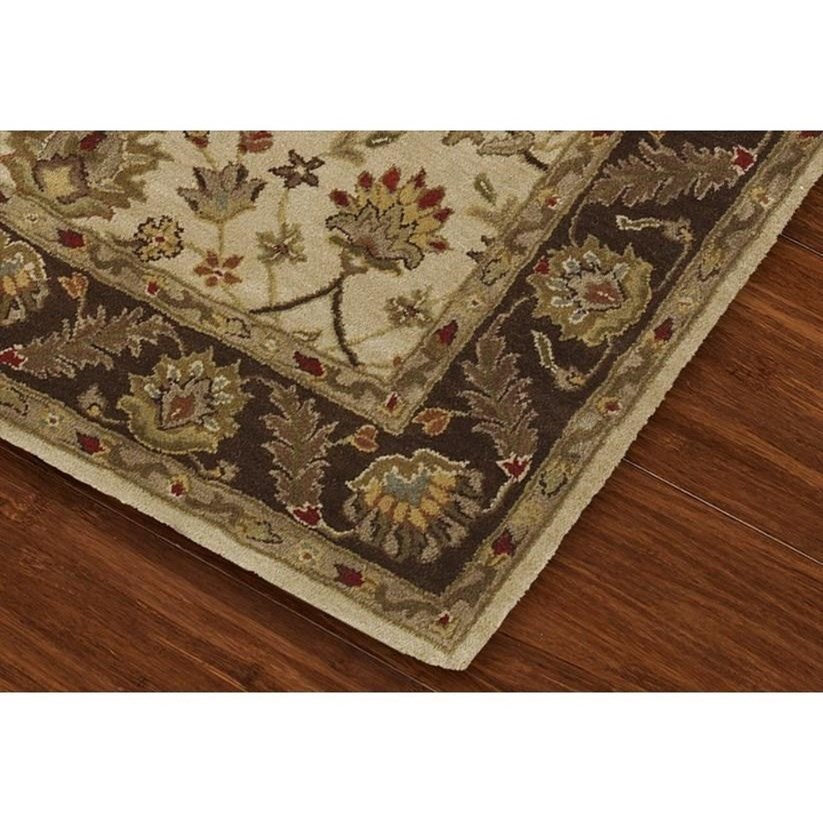 Dalyn Jewel Ivory/Chocolate 9'6"X13'6" Rug Rooms and Rest Rug