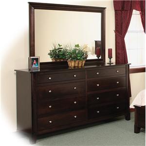 8 Drawer Double Dresser Mirror W Slats 8 Drawer Double Dresser Mirror W Slats