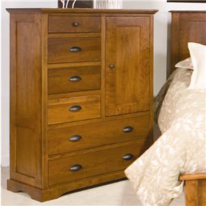 Armoire With Drawers Daniel's Amish Amish Elegance 6-Drawer, 1 Door Armoire