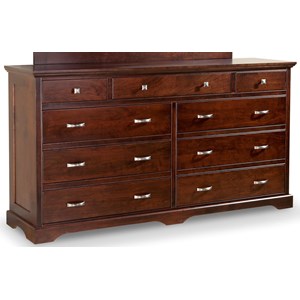 Daniel S Amish Elegance 6363294 8 Drawer Double Dresser Pilgrim Furniture City Dressers
