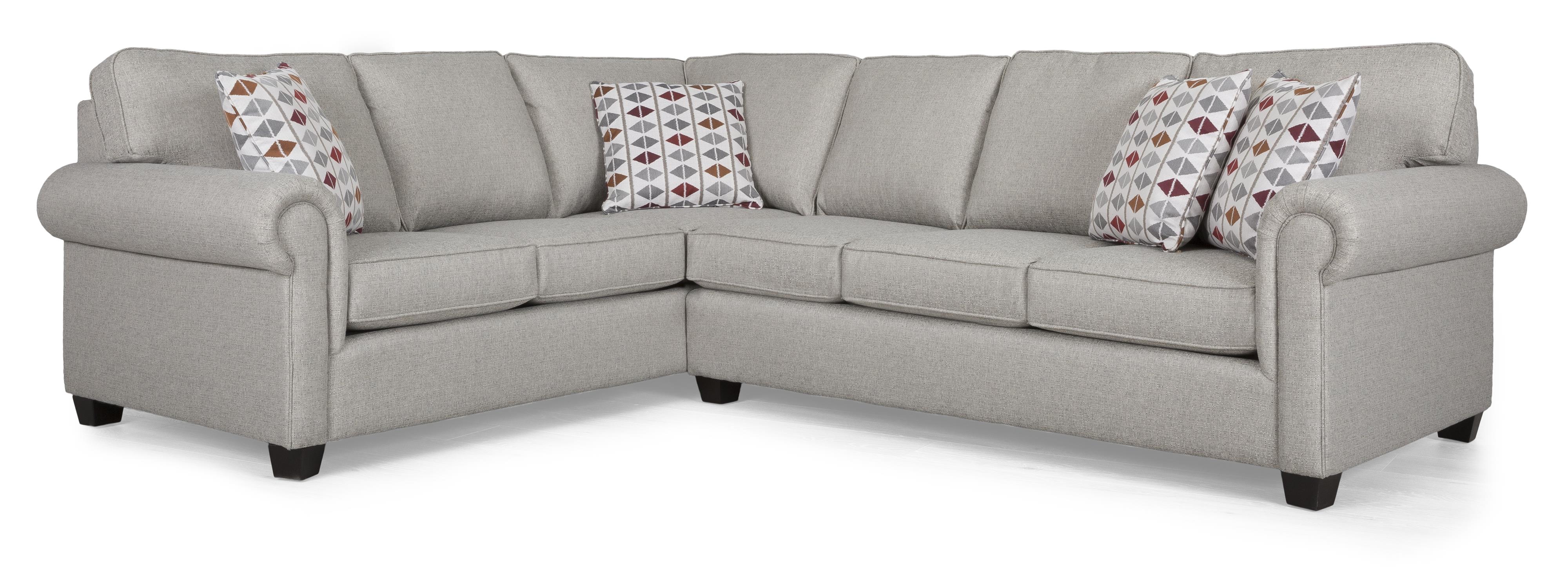Decor-Rest 2006 Sectional Sectional Sofa Group with Rolled ...