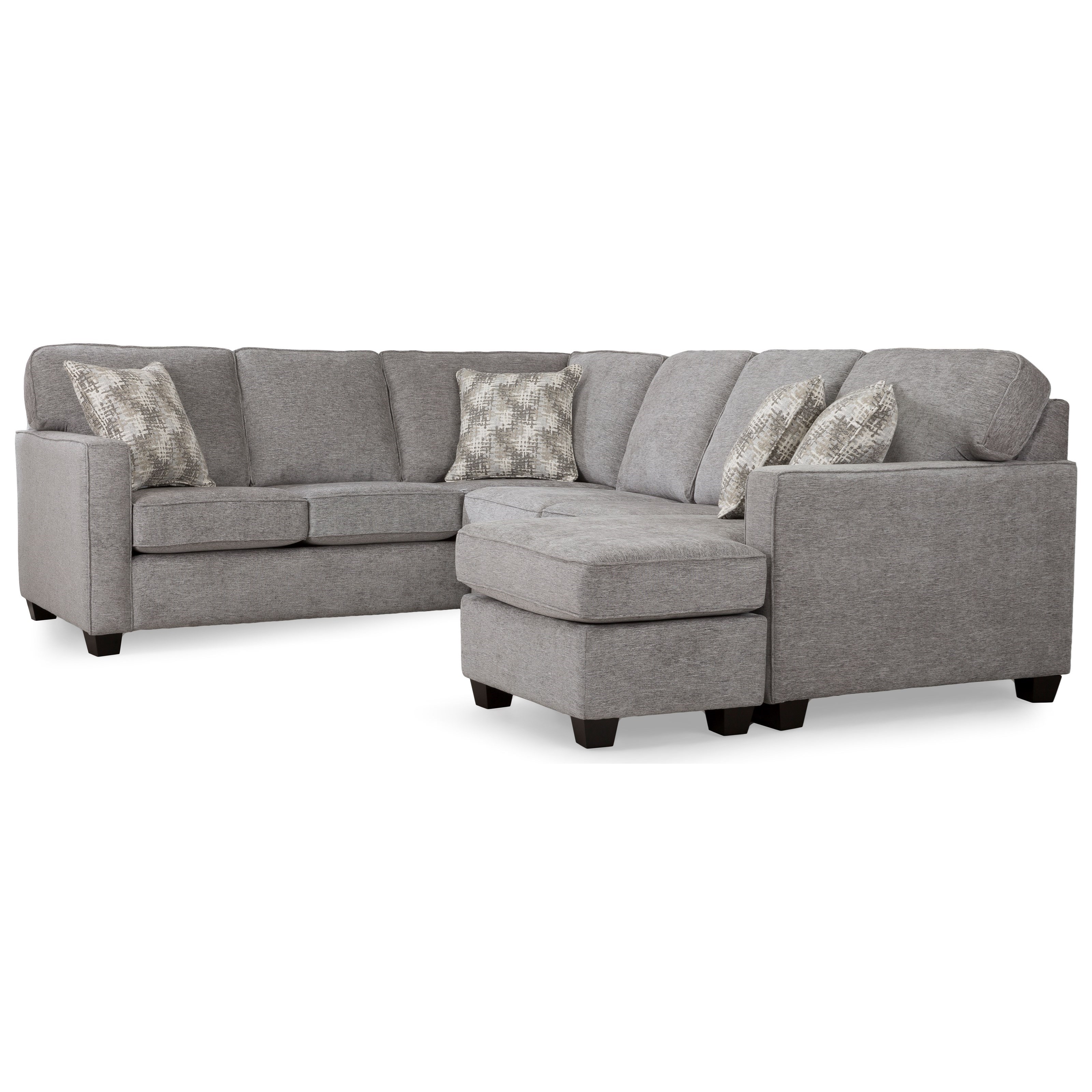 Decor-Rest 2541 Contemporary Sectional Sofa with Chaise ...