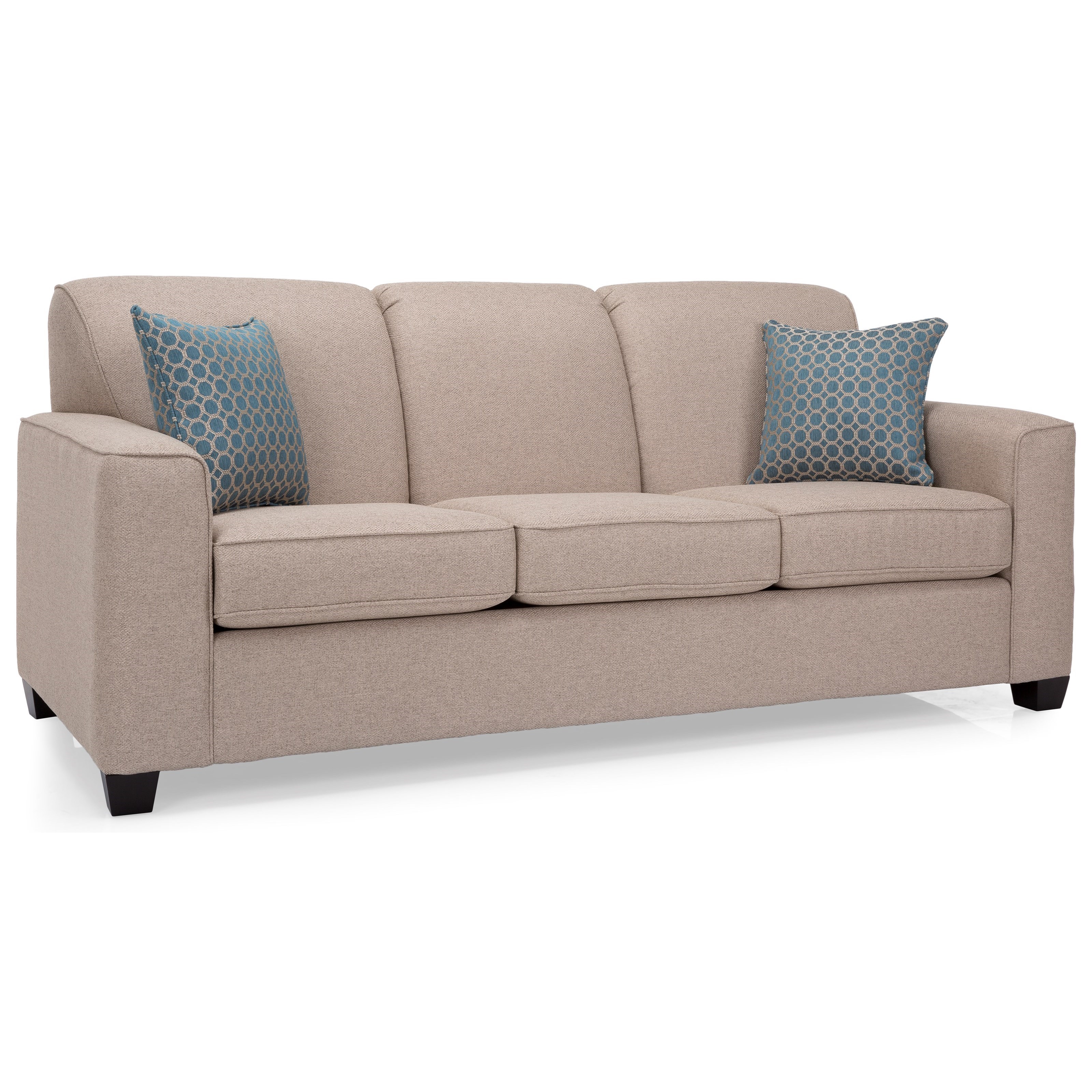 Decor-Rest 2705 Casual Sofa with Beveled Arms | Sheely's ...