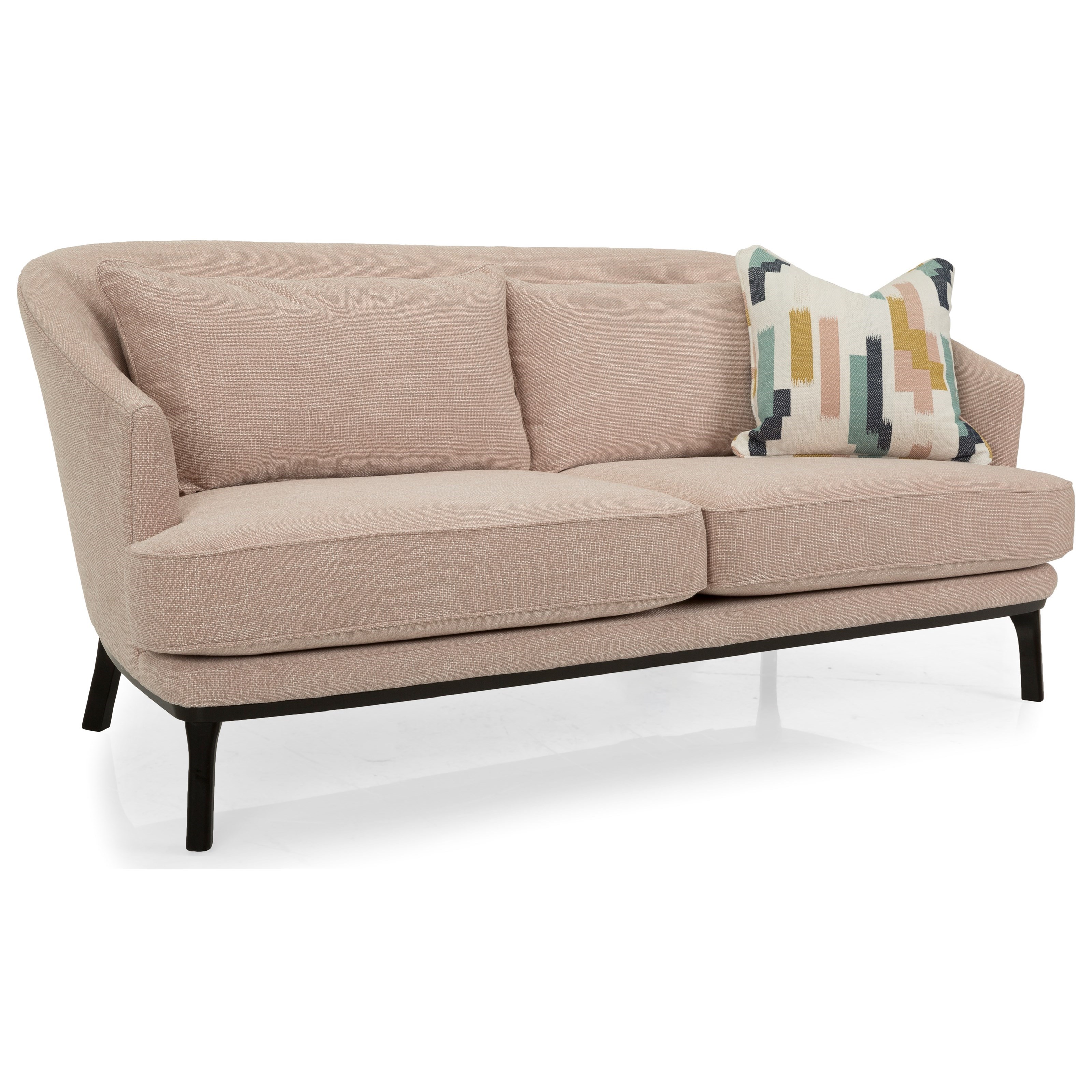 2883 Contemporary Sofa With Tall Wood Legs By Decor Rest At Stoney Creek Furniture