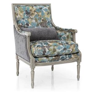 Decor Rest Accent Chairs Firenze Chair With Exposed Wood On Back And Decor Rest Accent Chairs Firenze Chair With Exposed Wood On Back And Arms Sheely S Furniture Liance