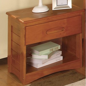 Discovery World Furniture Honey Casual Nightstand