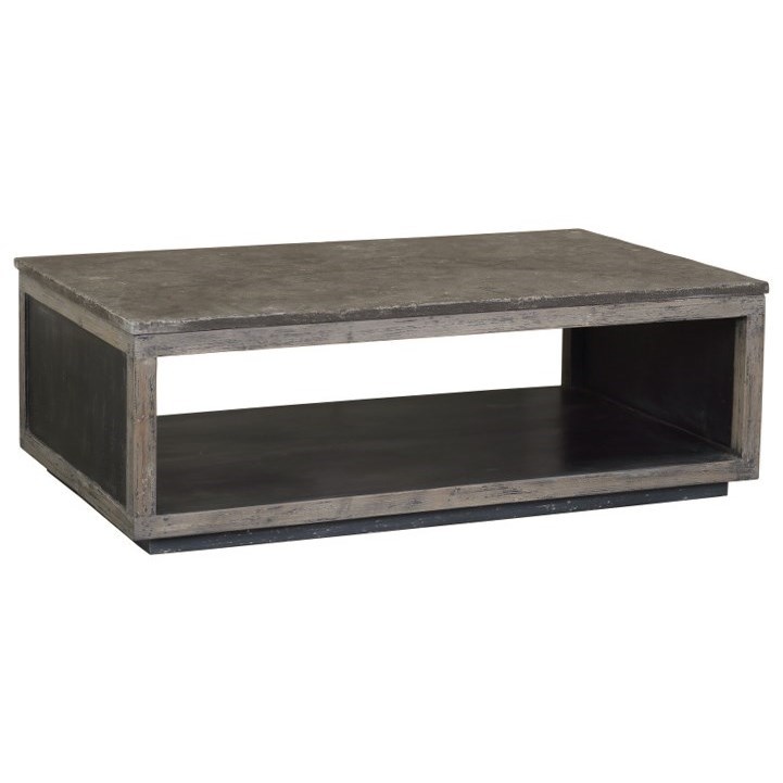 Dovetail Furniture Lindsey Lindsey Coffee Table With Stone Top