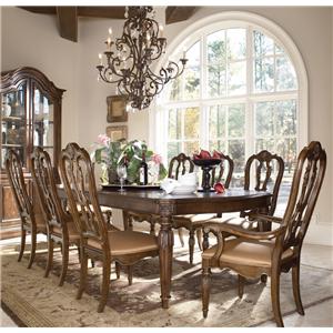 Drexel Sprintz Furniture Nashville Franklin And Greater 9 Piece Giordano Dining Table Set