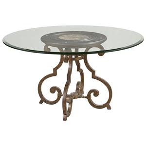 Drexel Gourmet Dining Nouvelle Dining Table W 54 Round Glass Top Bigfurniturewebsite Dining Tables