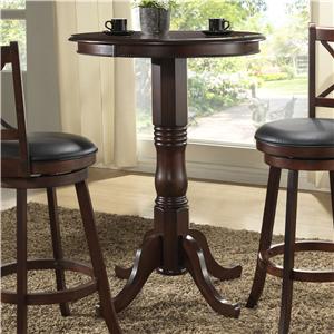 E C I Furniture Burnished Collection 3pc Bar Height Pub Table E C I Furniture Burnished Collection Bar Height Pub Table