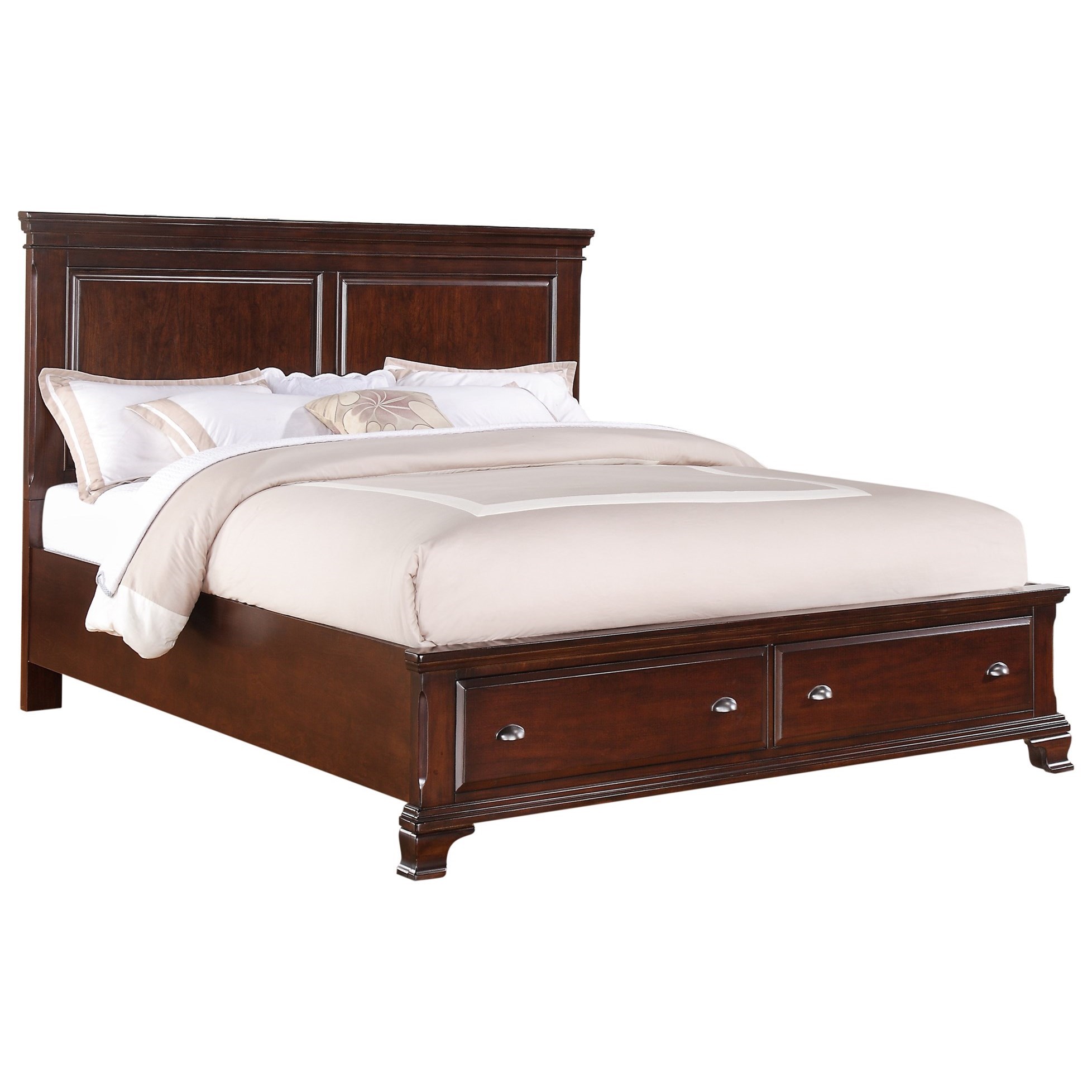 Elements Canton Traditional Queen Bed With Footboard Storage