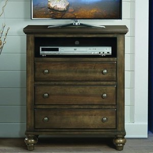 Elements International Chatham Gray Media Chest