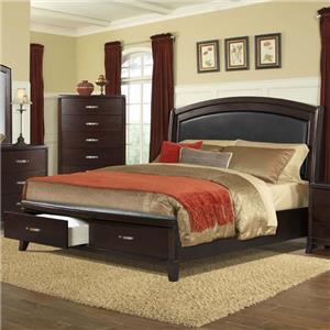 Elements International Delaney Queen Low Profile Bed