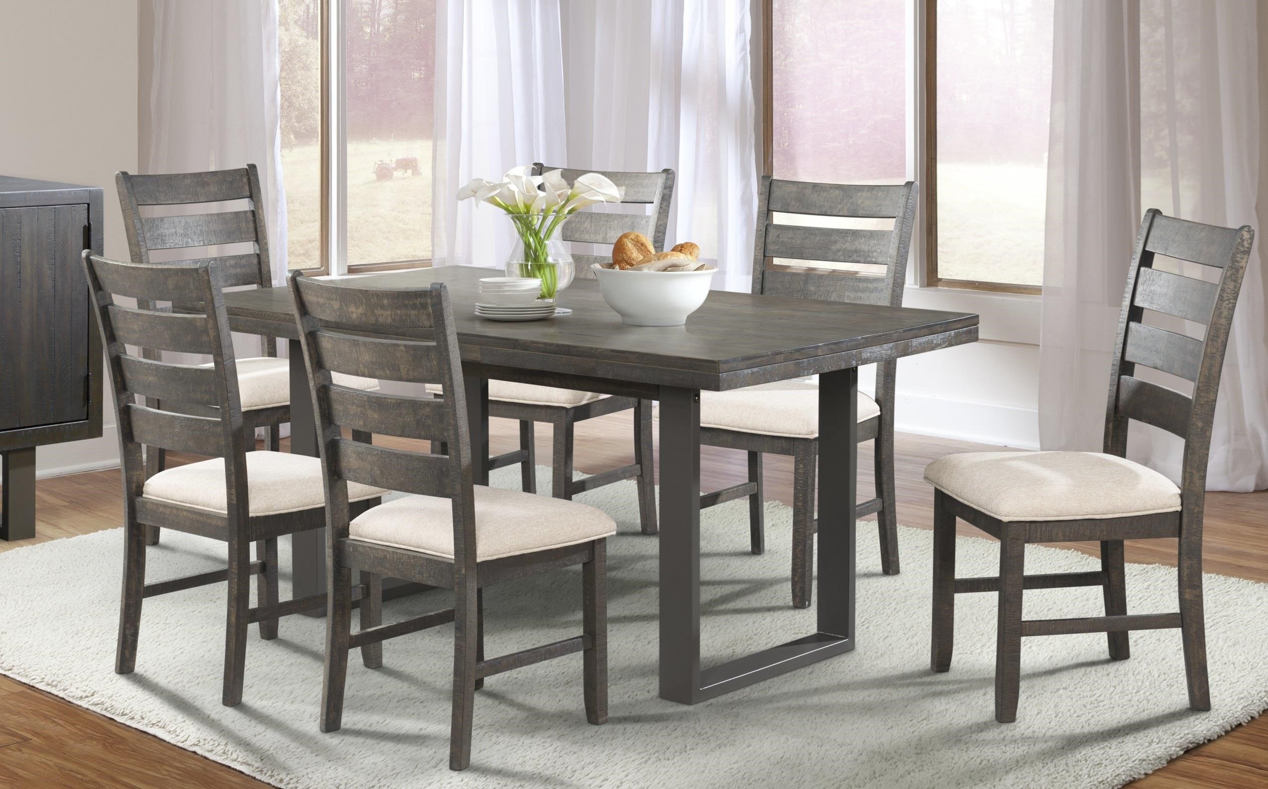 Elements International Sawyer Dining Table & 6 Side Chairs - Great ... Elements International Sawyer Dining Table & 6 Side Chairs - Great ...