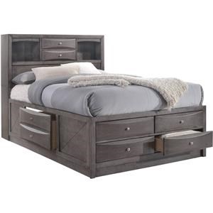 Elements International Emily Queen Storage Bed