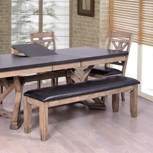Elements International Laramie Dining Bench