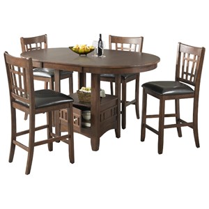 Max Casual Counter Height Table Set By Elements International At Miskelly Furniture