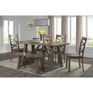 Elements International Renley Six Piece Dining Set