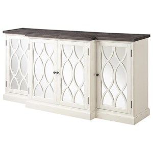 Emerald Mountain Retreat 78" Cabinet with Mirrored Accents