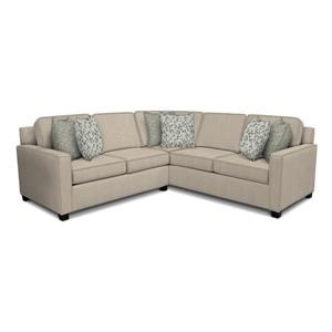 England Metromix - River West Sectional Sofa with Four Seats