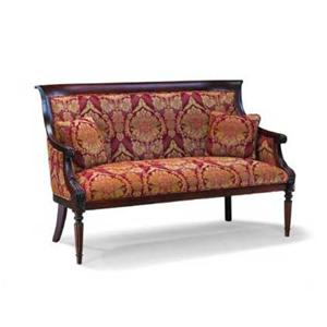 Fairfield Wayside Furniture Akron Cleveland Canton Medina Settee With Fluted Legs