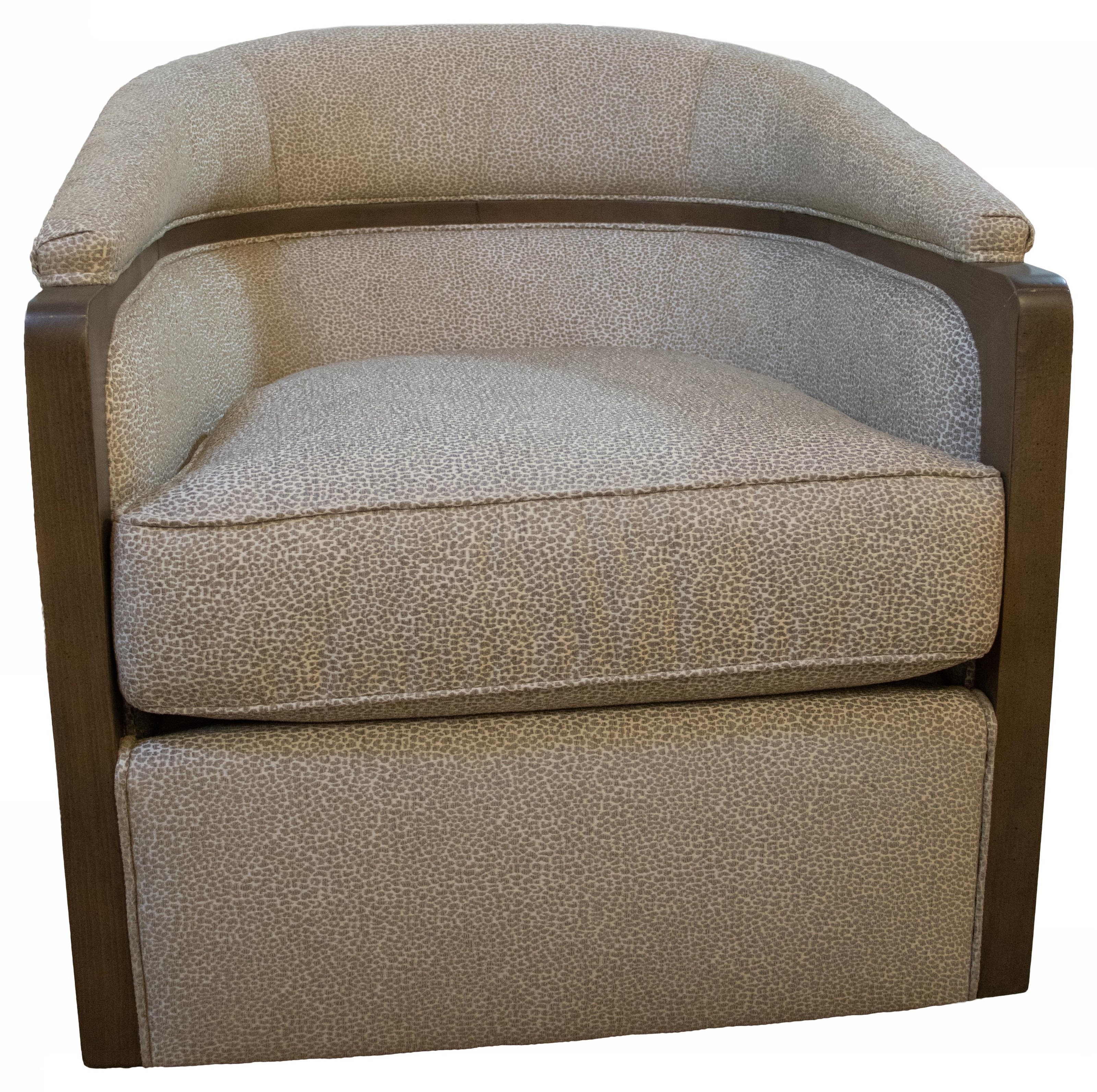 Fairfield Chairs 6198-31-9510SMOKE Upholstered Swivel Chair